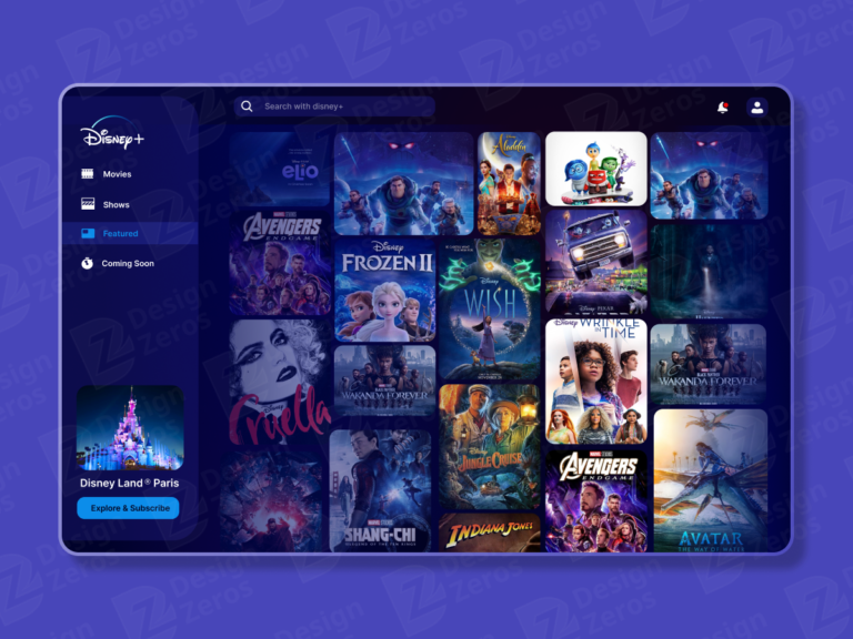 Disney+-Web-UI-Design-By-Design-Zeros