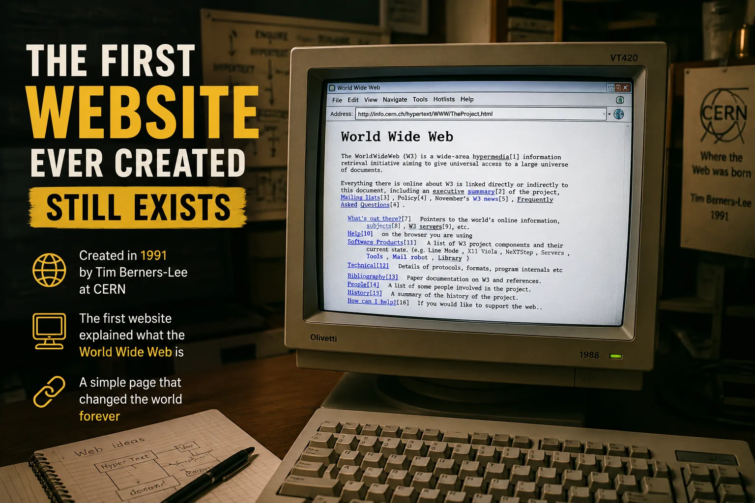 The First Website Ever Created Still Exists