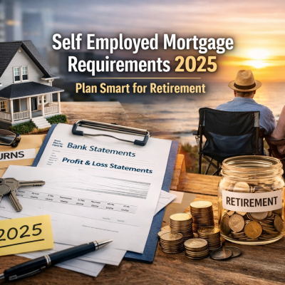 Self employed mortgage 2025 guide showing financial planning for retirement and property investment