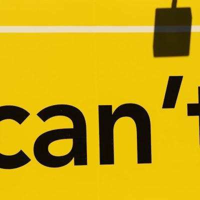 "can't" printed text